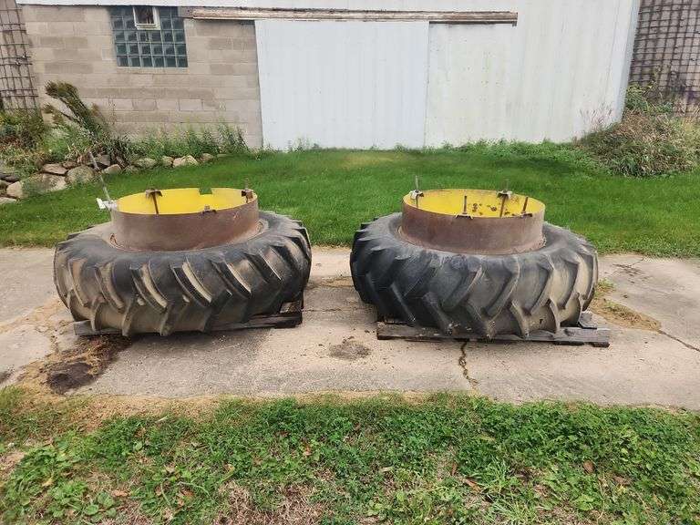Pair of 18.4-38 Band Duals 75% Rubber