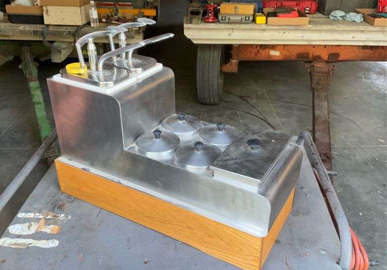 Vintage Helmco ice cream flavor dispenser