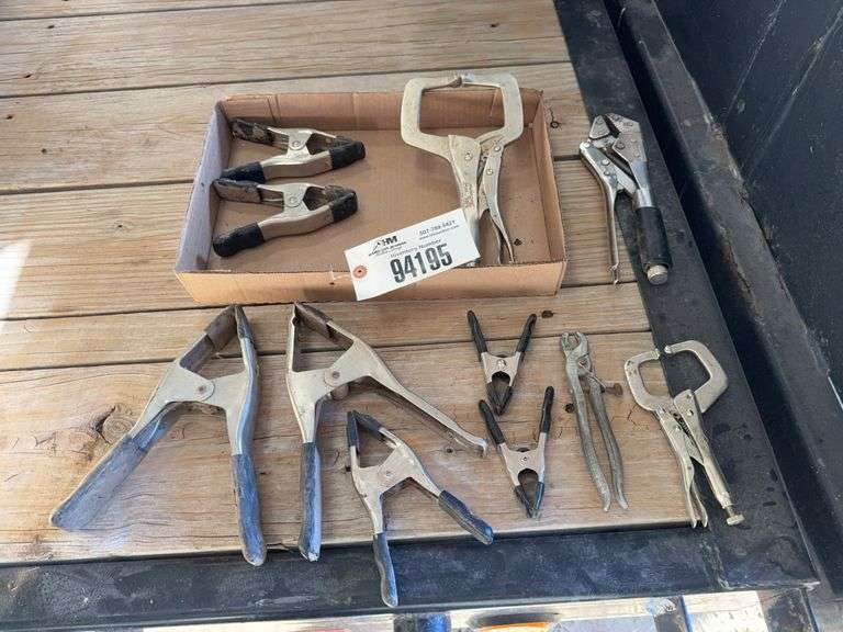 Assorted Clamps, Vise Grip Clamps, Craftsman Locking Pliers