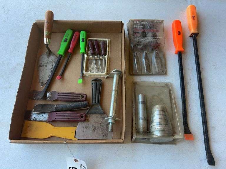 Assorted Prybars, Picks, Bearing And Seal Driver Set