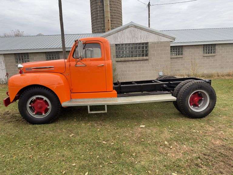 ****1950 Ford F-7 Single Axle Truck, 9,690 Miles Showing, Manual Transmissi