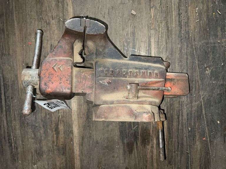 Craftsman 4” Bench Vise - Located in Semi Trailer