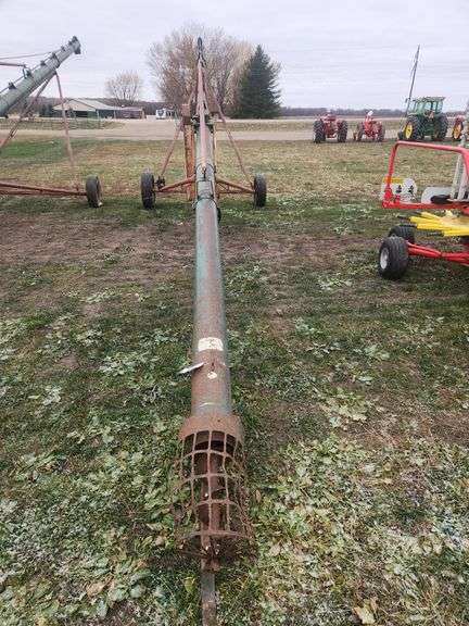 Speed King 8"x52' Grain Auger, 7.5HP Single Phase Motor