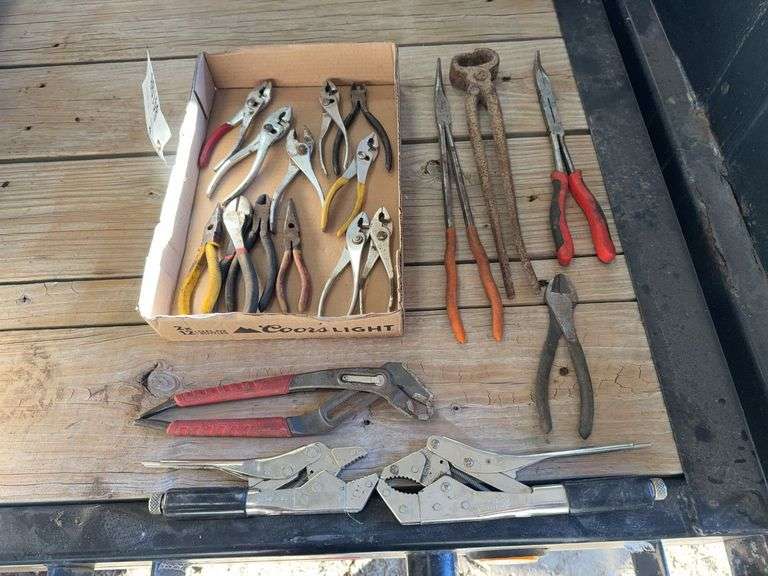Milwaukee Pliers, Craftsman Locking Pliers, Other Assorted Pliers