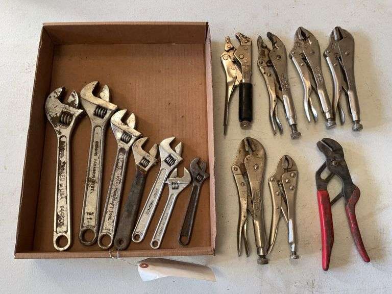 Vise Grips, Cresent Wrenches, Pliers