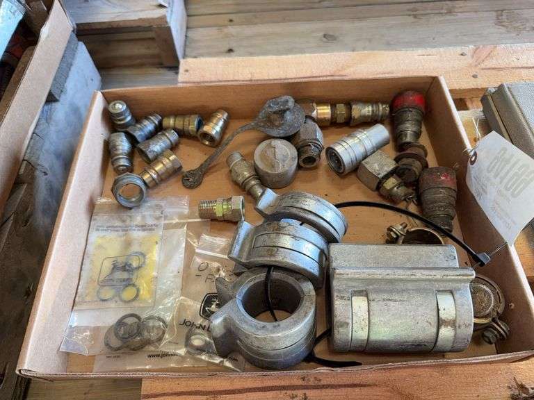 Assorted Hydrauilc Tips And Fitting, Hydraulic Adapters, Cylinder Stops