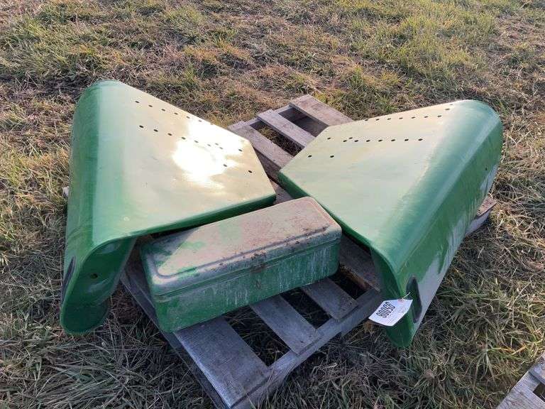 John Deere 10/20 Series Tractor Fenders, John Deere Tool Box, selling as on
