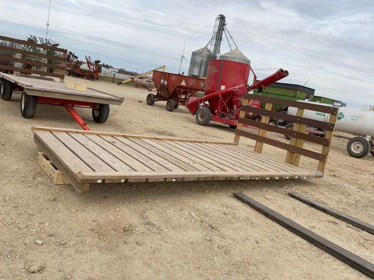 16ft treated hay rack top (only)