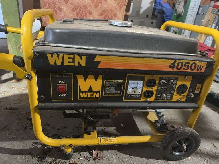 WEN4050W gas power generator, 120/220 V, 212 cc, motor is free(used) – loca