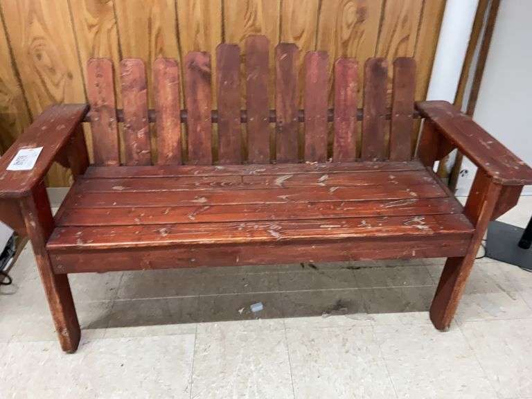 4’+ wooden garden bench(Appears to be used) - Located front showroom