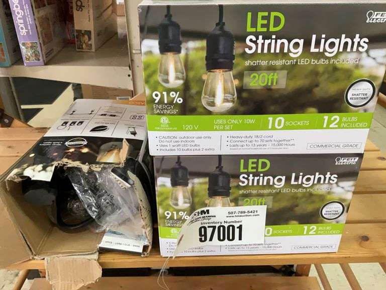 String Light Sales Box 3 Boxes LED String Lights, Located Front Aisle - Hamilton-Maring ...
