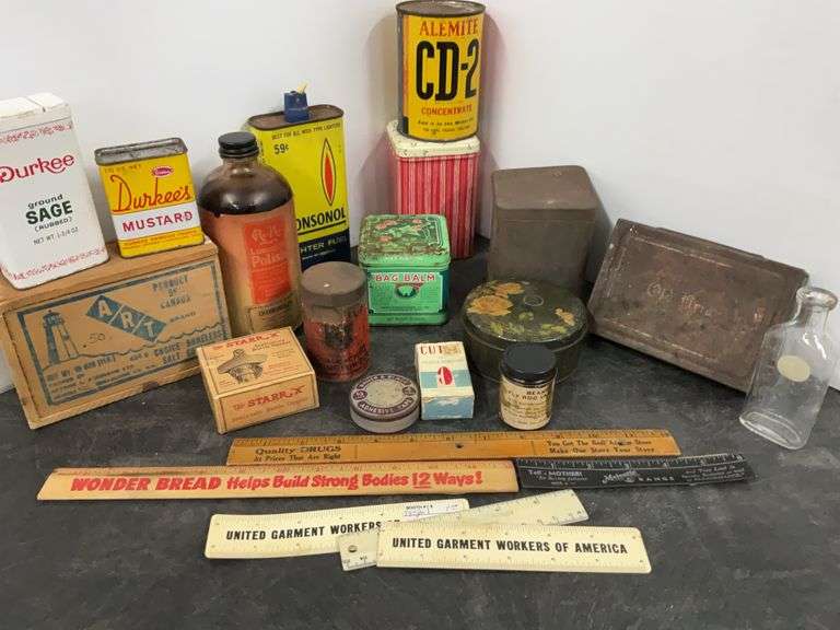 Assorted Vintage Oil Can, Lemon Oil Polish, Other Old Vintage Tins