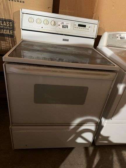 Used electric magic chef top oven/range – located garage