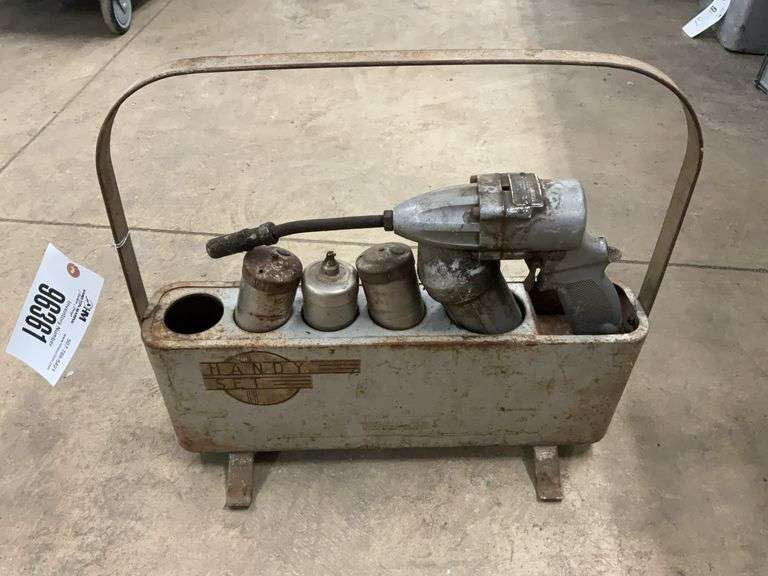 Handy Set Pneumatic Grease Gun With Carrier