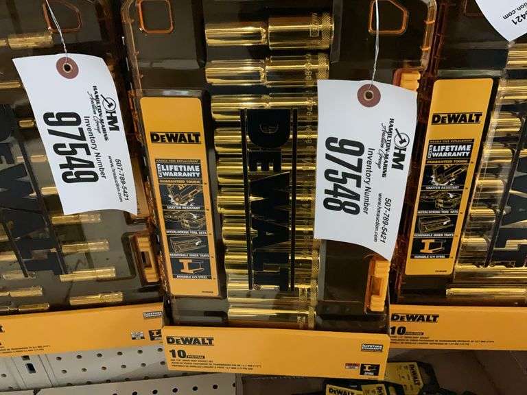 DeWalt 10-Piece 1/2” Drive Deep Socket Set w/ Hard Case Aisle 13 ...