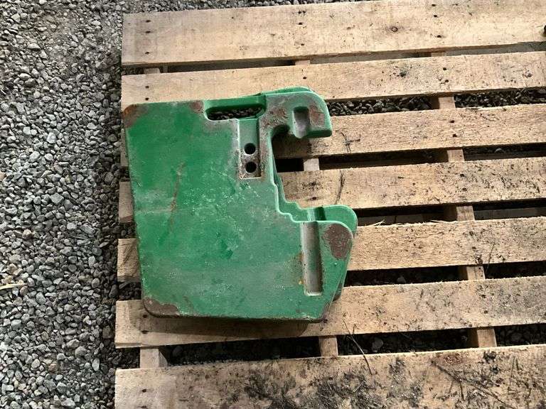 (2) John Deere Slab Suitcase Weights selling 2 x $