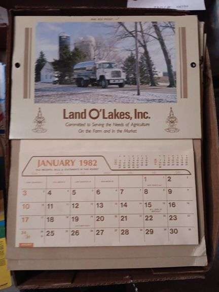 Land O'Lakes 1982 Calendars