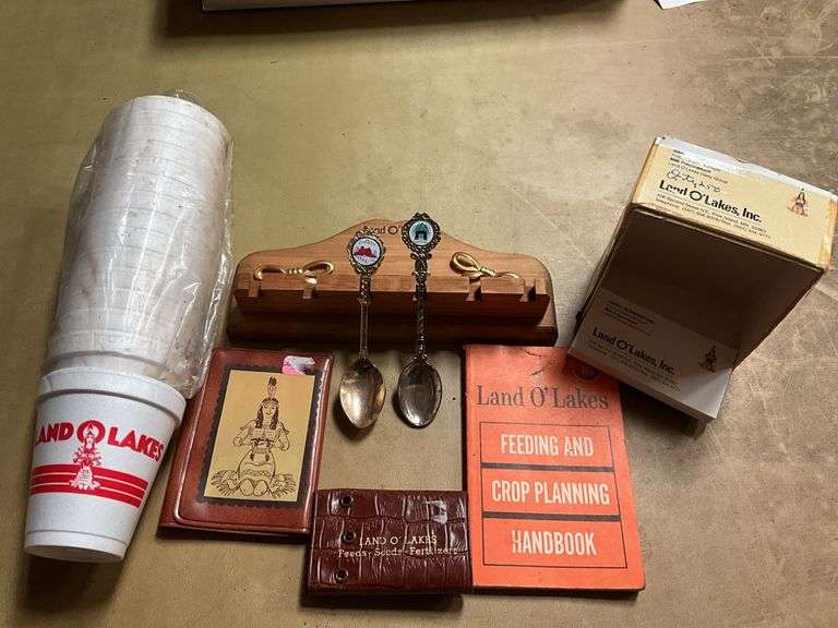 Land O'Lakes Spoons, Styrofoam Cups, other Adverti