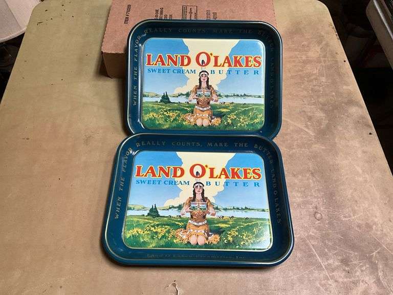(2) Land O'Lakes Sweet Cream Butter Trays