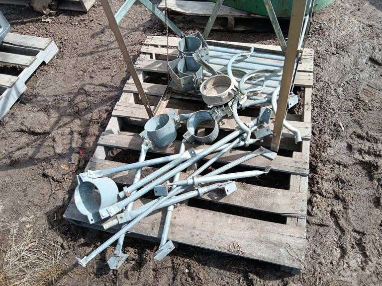 Assorted Auger Clamps and Support Pieces