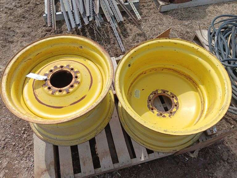 (2) 9 Bolt Tractor Rims - Hamilton-Maring Auction Group