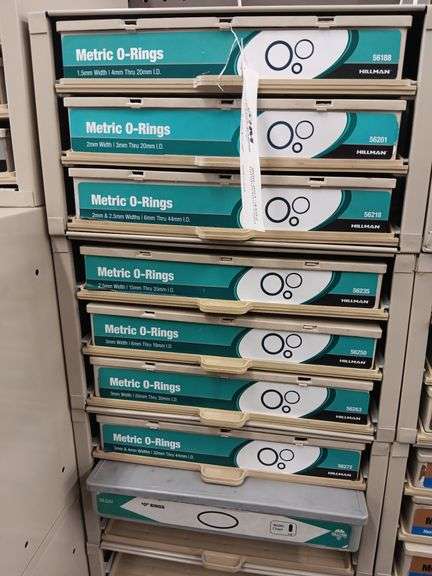 Metric O-rings in Organizers with Metal Cabinet, L - Hamilton-Maring ...