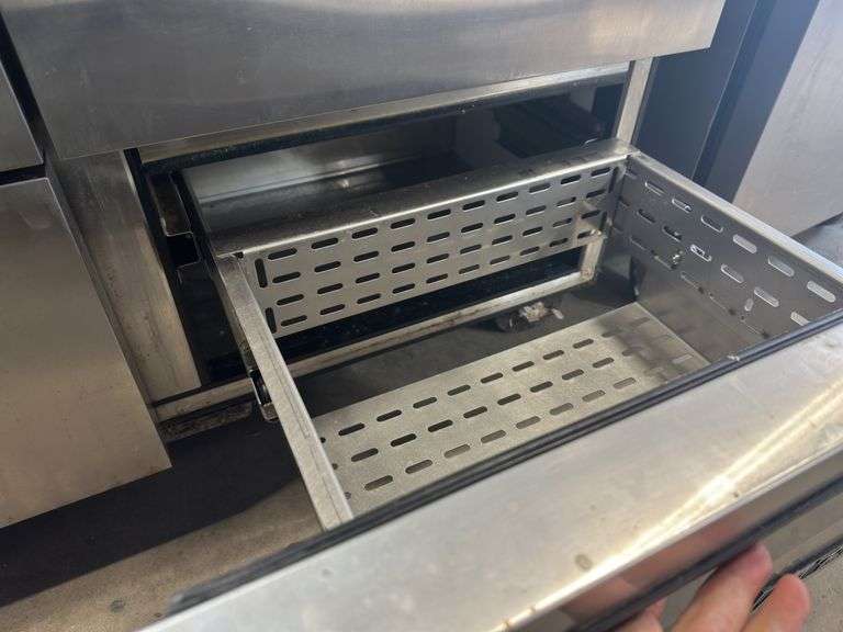 True Model TUC-48F-D-4 Undercounter Freezer, 4 Section, 4 Drawers, on Wheel