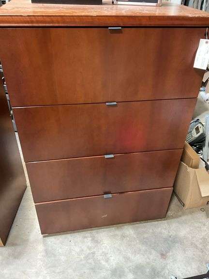 Wooden 4 Drawer Dresser, 35"x23"x55"