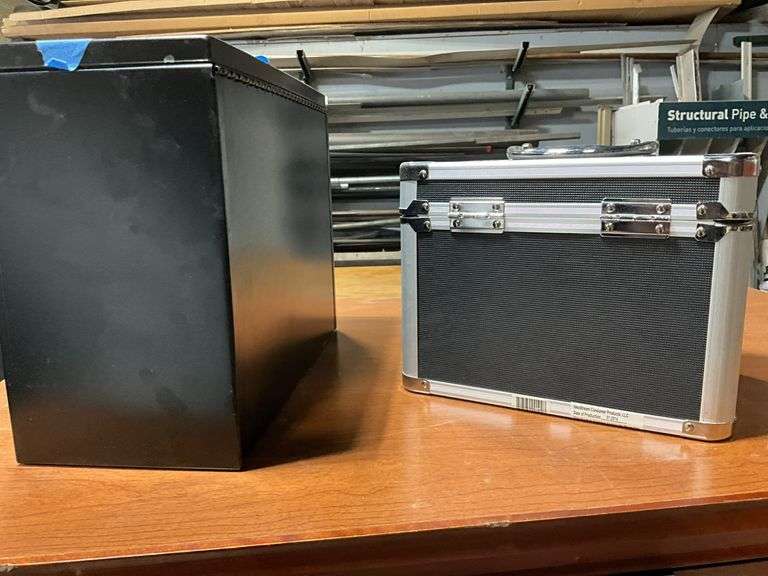 (2) Locking Safety Boxes, One has Combination, Other Missing Key but Unlock
