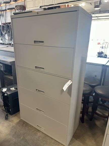Steelcase 5 Drawer Lateral Filing Cabinet, 36"x16"