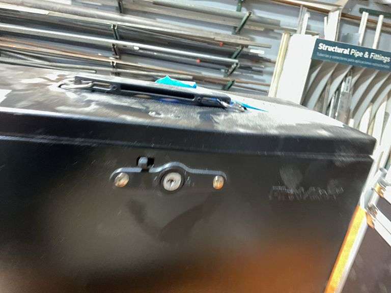 (2) Locking Safety Boxes, One has Combination, Other Missing Key but Unlock