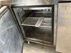 Superior Model SP48-12 48" Refrigerated Sandwich Prep Table, 2 Door Cabinet