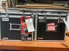 (2) Vaultz Locking File Tote, One New, Other Has U