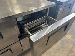 True Model TUC-48F-D-4 Undercounter Freezer, 4 Section, 4 Drawers, on Wheel