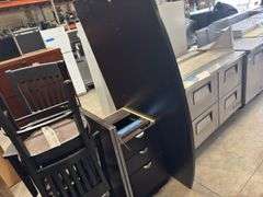L Shaped Wooden Desk, Disassembled
