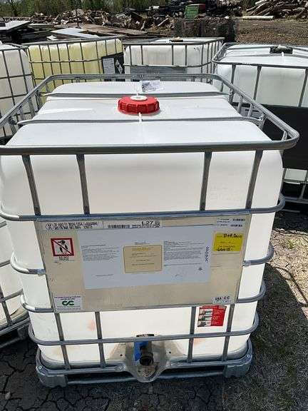 Plastic Caged Tote, Approximately 275 Gallons