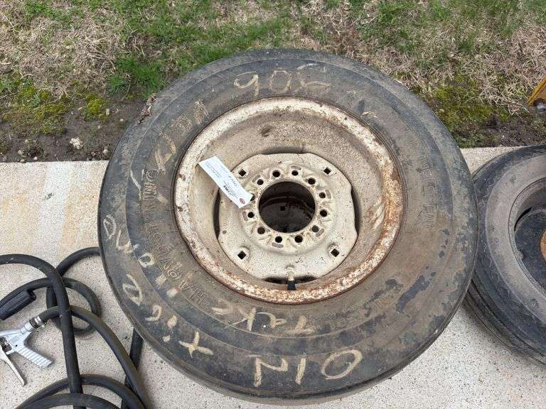 (2) 6 Bolt 15" Implement Rims with 11x15 Tires