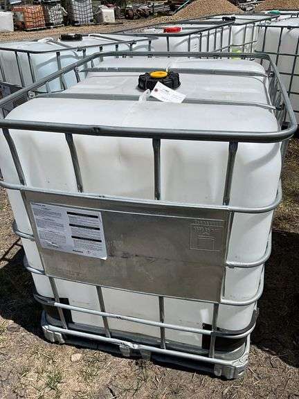 Plastic Caged Tote, Approximately 275 Gallons