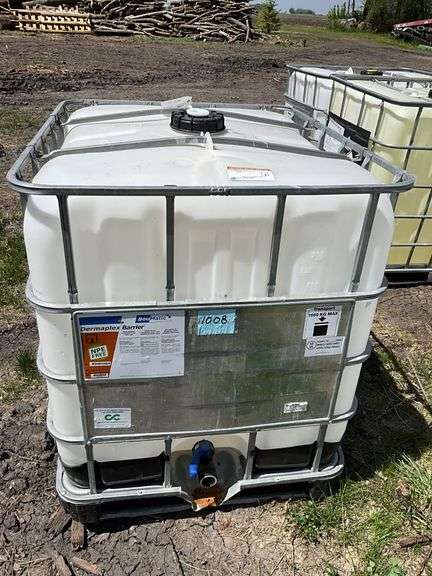 Plastic Caged Tote, Approximately 275 Gallons