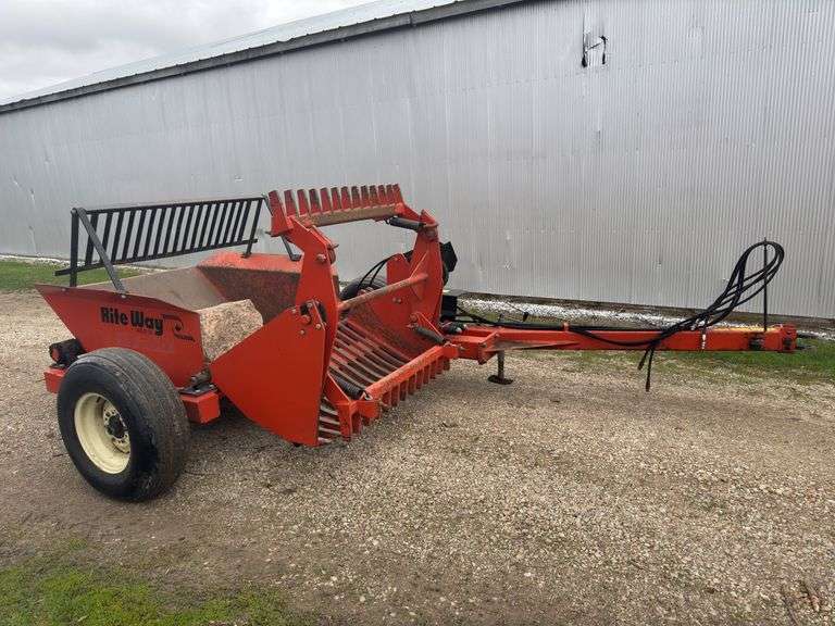Rite Way RR250 Rock Picker, Hydraulic Reel and Dump, SN: 96-25041