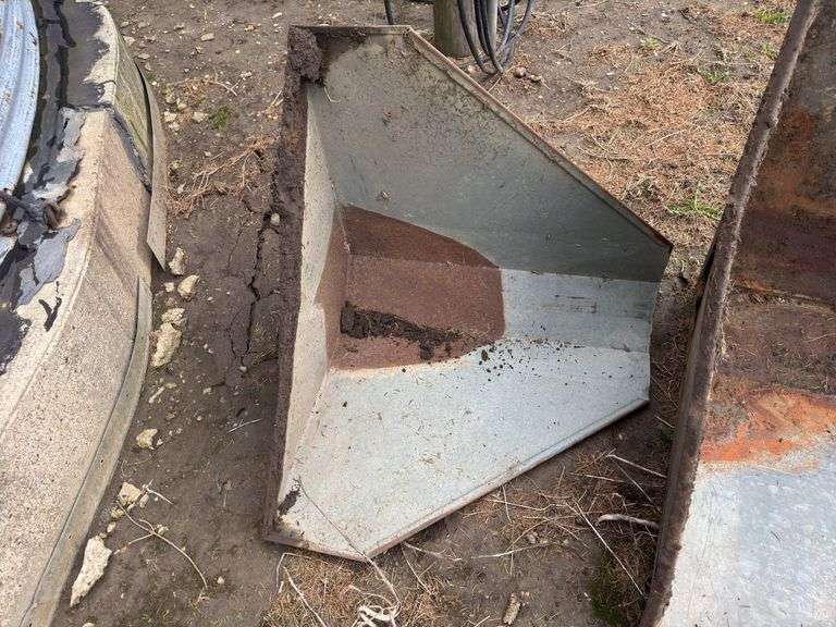 (2) Metal Auger Hoppers