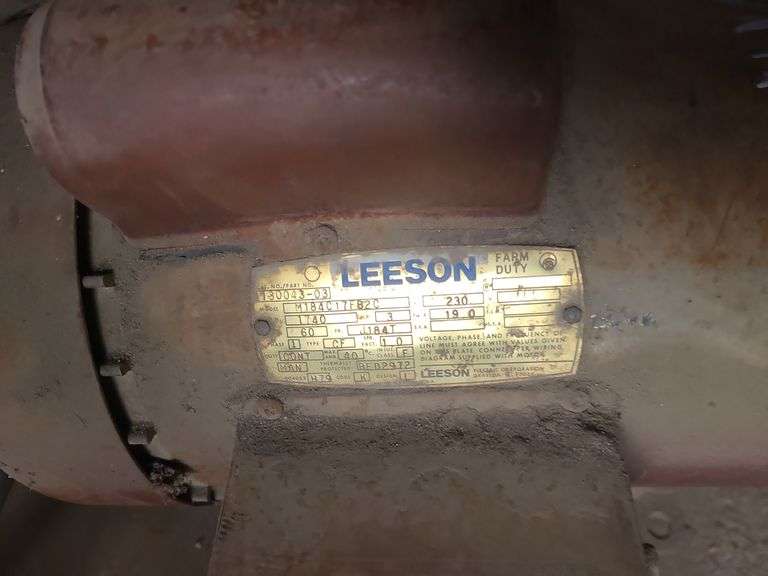 Leeson 3hp 220V 1 Phase Electric Motor
