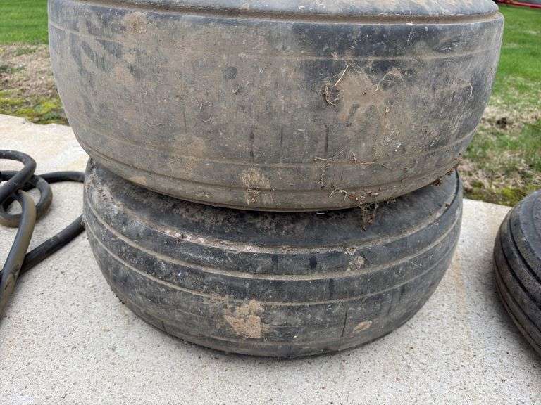 (2) 6 Bolt 15" Implement Rims with 11x15 Tires