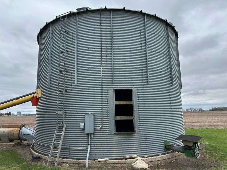 MFS Drying Grain Bin, complete with Load Out Auger and Sweep, Drying Fan wi