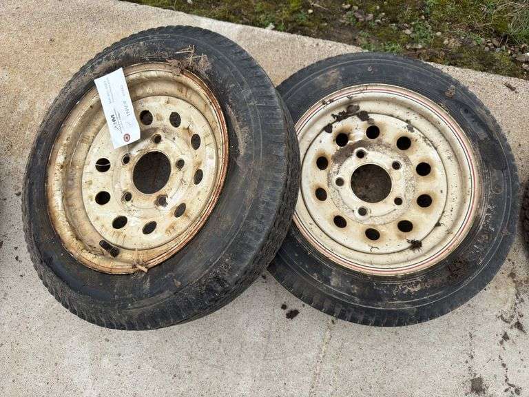 (2)4.80x12 5 Bolt Trailer tires
