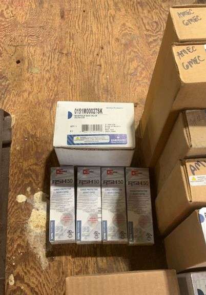 Crate of furnace parts