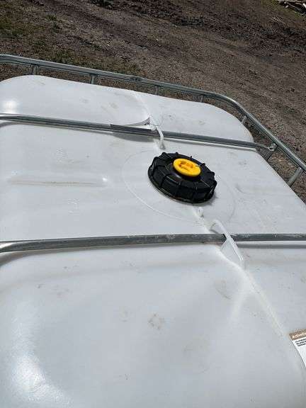 Plastic Caged Tote, Approximately 275 Gallons