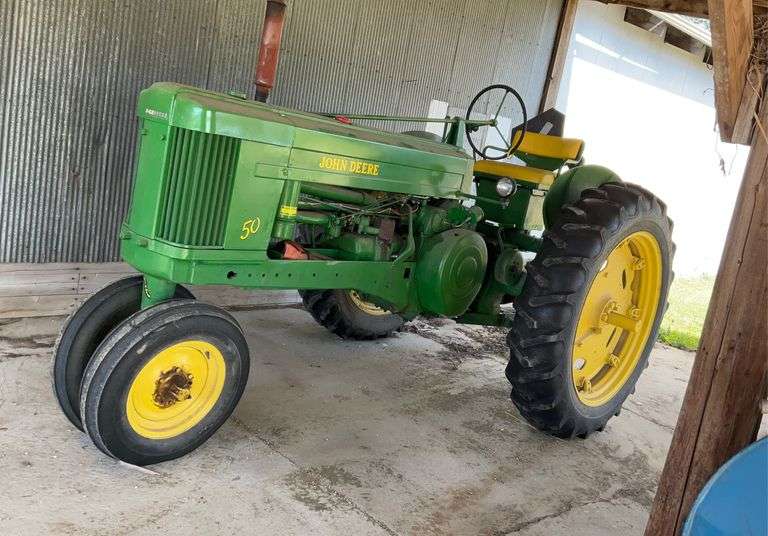 John Deere 50 Tractor, 12.4-38 tires; good shape; 