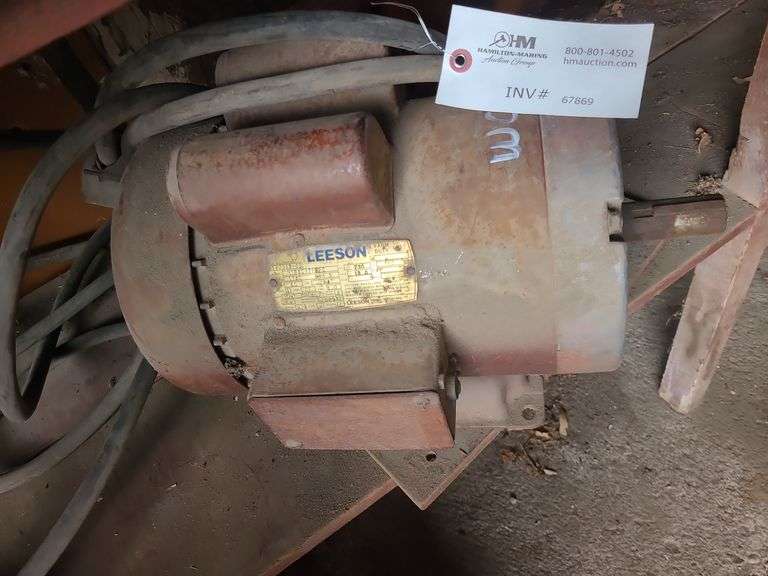 Leeson 3hp 220V 1 Phase Electric Motor