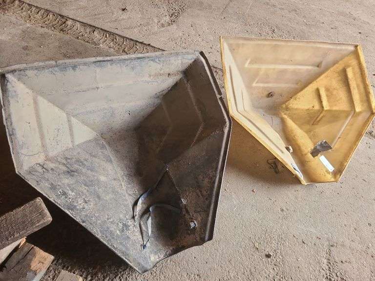 (2) Poly Auger Hoppers